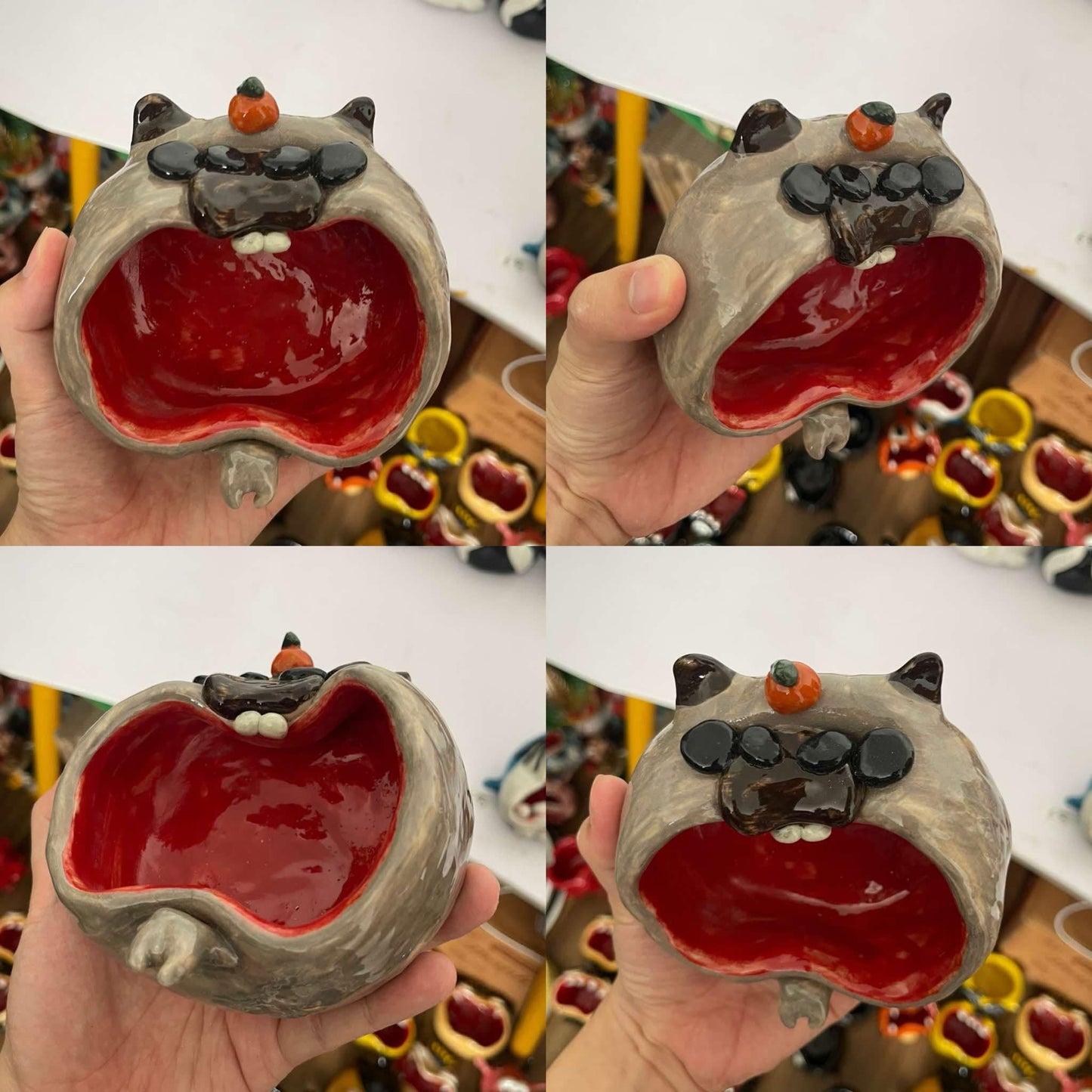 Handmade Quirky Cat Ceramic Bowl