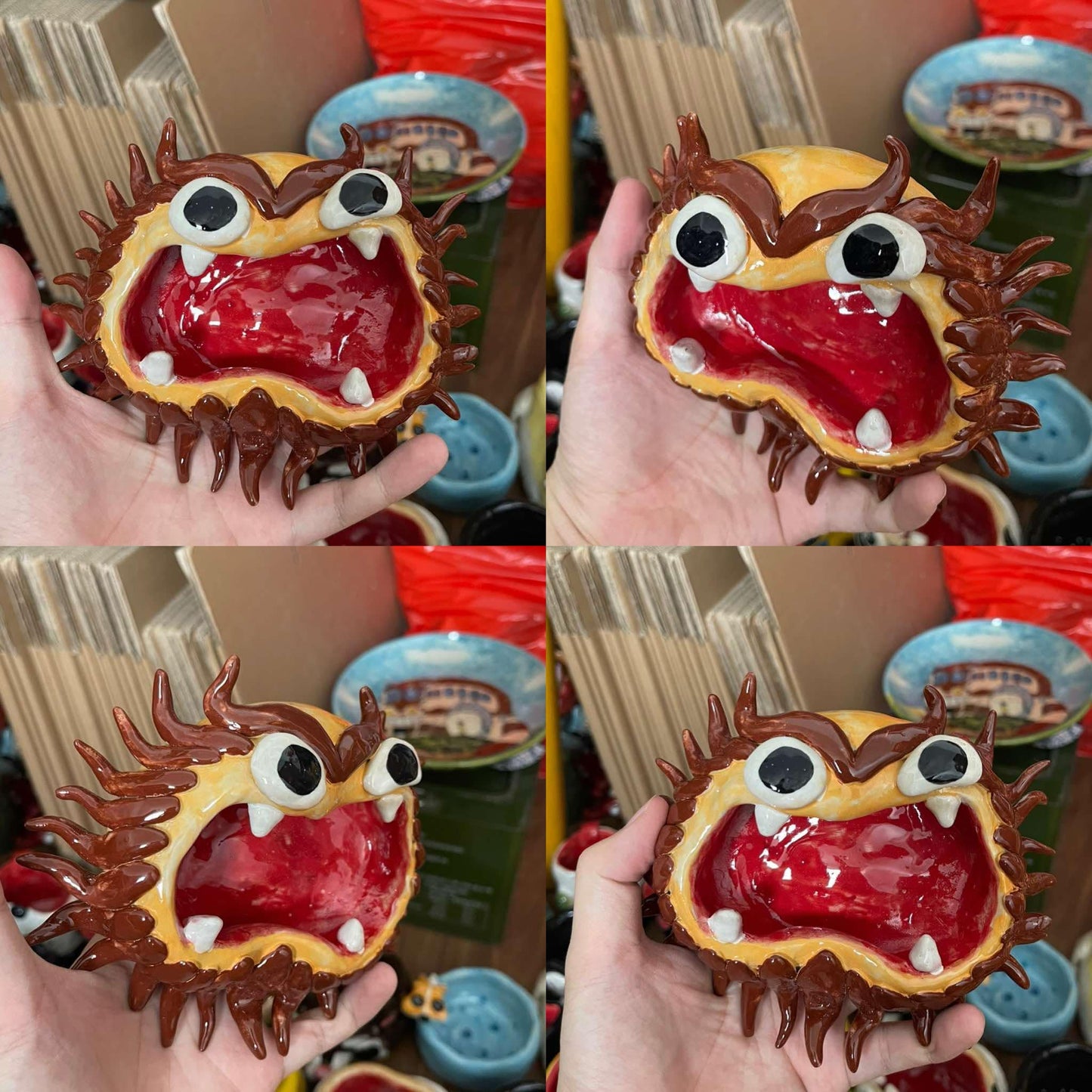 Handmade Quirky Monkey Ceramic Bowl