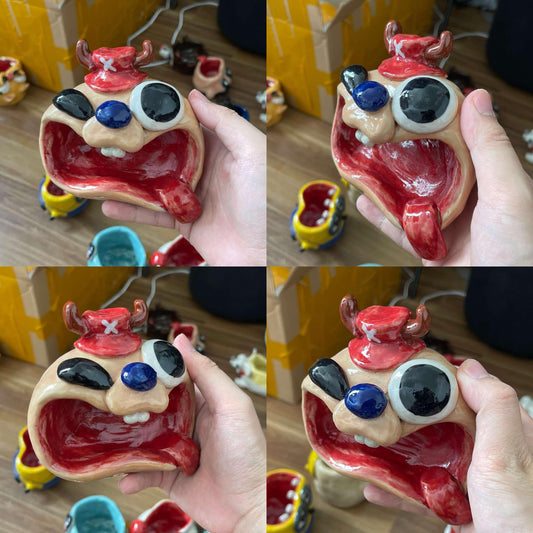 Handmade Chopper Ceramic Bowl