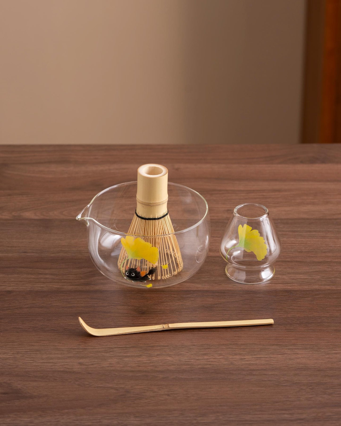Cute Cat Glass Matcha Bowl