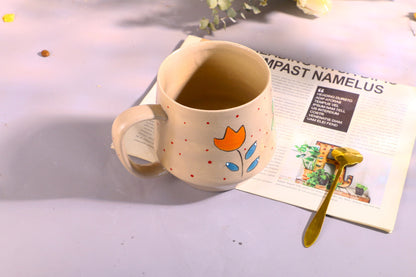 Personalized Flower Ceramic Mug