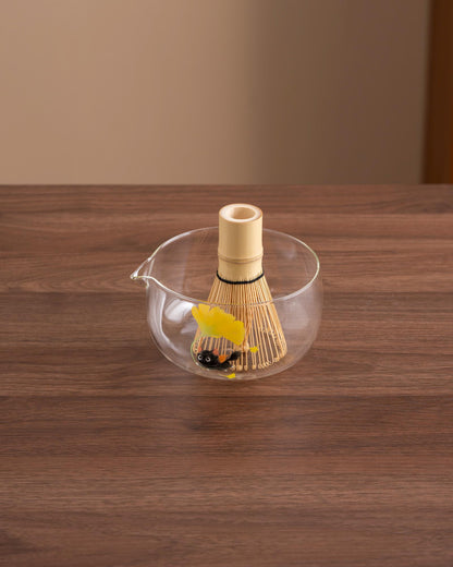 Cute Cat Glass Matcha Bowl